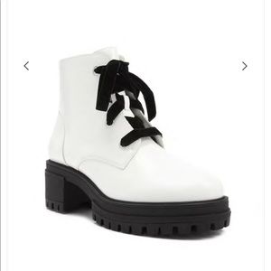 Forever 21 White Combat Boots 8
